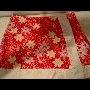 Lilly Pulitzer Skort - dark pink & yellow